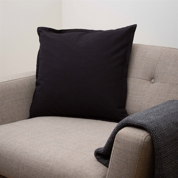 Cushion cover w/flounce 50x50 Black
